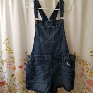 Denim shortalls